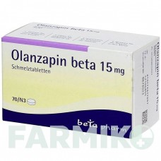 ОЛАНЗАПИН (OLANZAPIN) 15 мг таблетки 70 шт - Оланзапин BETAPHARM