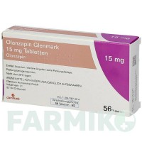 ОЛАНЗАПИН (OLANZAPIN) 15 мг таблетки 56 шт - Оланзапин GLENMARK