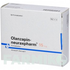 ОЛАНЗАПІН (OLANZAPIN) 15 мг таблетки 70 шт - Оланзапін NEURAXPHARM