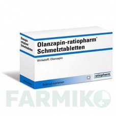 ОЛАНЗАПІН (OLANZAPIN) 15 мг таблетки 70 шт - Оланзапін RATIOPHARM
