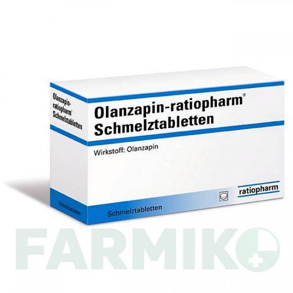 ОЛАНЗАПИН (OLANZAPIN) 15 мг таблетки 70 шт - Оланзапин RATIOPHARM