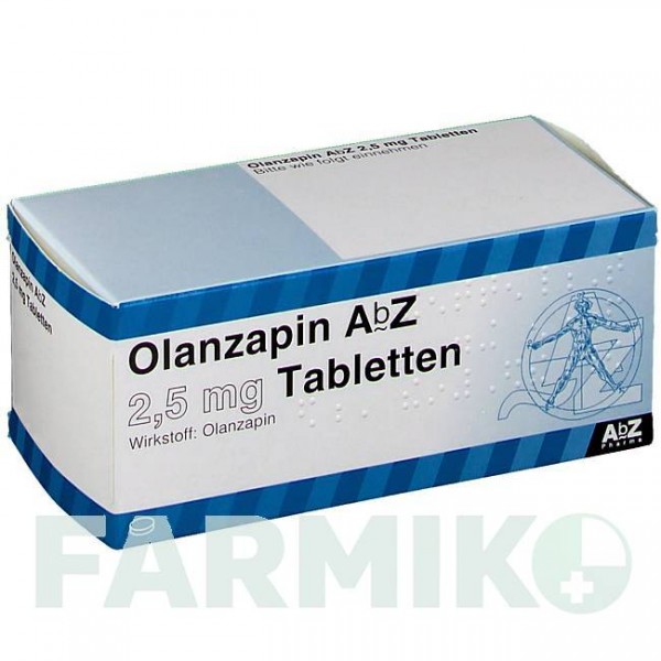 ОЛАНЗАПИН (OLANZAPIN) 2,5 мг таблетки 14 шт - Оланзапин ABZ PHARMA