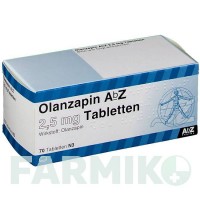 ОЛАНЗАПИН (OLANZAPIN) 2,5 мг таблетки 70 шт - Оланзапин ABZ PHARMA