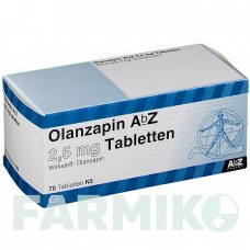 ОЛАНЗАПІН (OLANZAPIN) 2,5 мг таблетки 70 шт - Оланзапін ABZ PHARMA