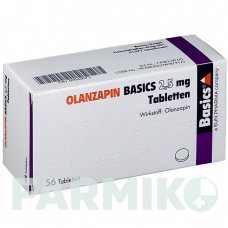ОЛАНЗАПІН (OLANZAPIN) 2,5 мг таблетки 56 шт - Оланзапін BASICS