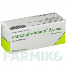 ОЛАНЗАПІН (OLANZAPIN) 2,5 мг таблетки 70 шт - Оланзапін BIOMO PHARMA