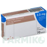 ОЛАНЗАПІН (OLANZAPIN) 2,5 мг таблетки 70 шт - Оланзапін GLENMARK