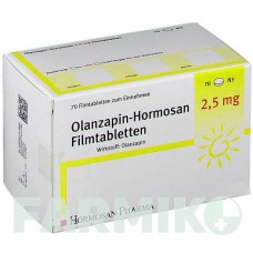 ОЛАНЗАПИН (OLANZAPIN) 2,5 мг таблетки 35 шт - Оланзапин HORMOSAN PHARMA