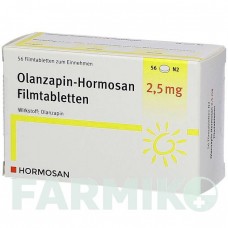 ОЛАНЗАПИН (OLANZAPIN) 2,5 мг таблетки 56 шт - Оланзапин HORMOSAN PHARMA