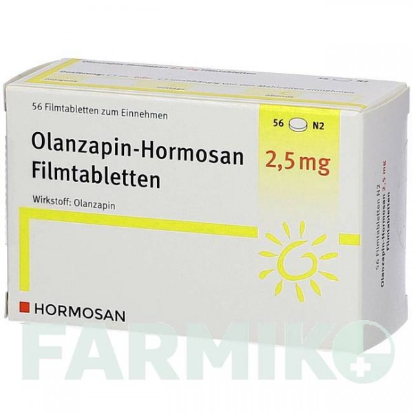 ОЛАНЗАПИН (OLANZAPIN) 2,5 мг таблетки 56 шт - Оланзапин HORMOSAN PHARMA
