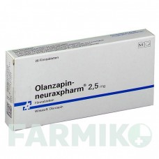 ОЛАНЗАПІН (OLANZAPIN) 2,5 мг таблетки 28 шт - Оланзапін NEURAXPHARM