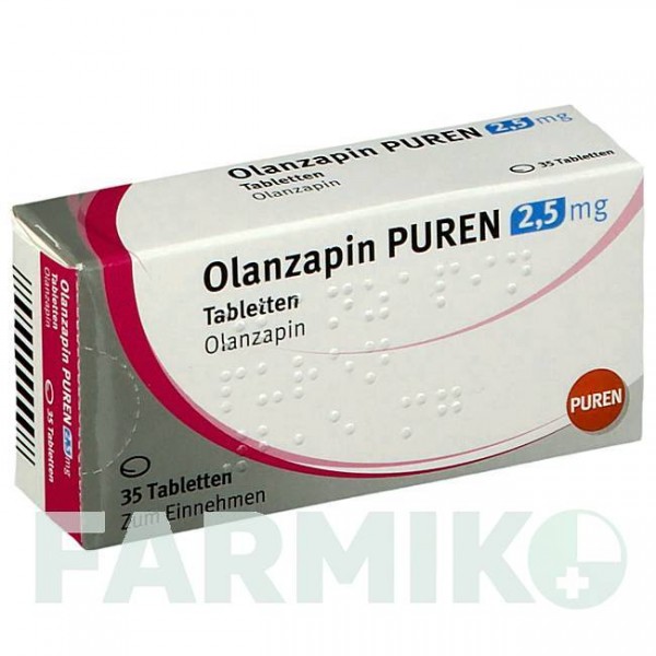 ОЛАНЗАПИН (OLANZAPIN) 2,5 мг таблетки 35 шт - Оланзапин PUREN PHARMA