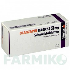 ОЛАНЗАПІН (OLANZAPIN) 20 мг таблетки 35 шт - Оланзапін BASICS