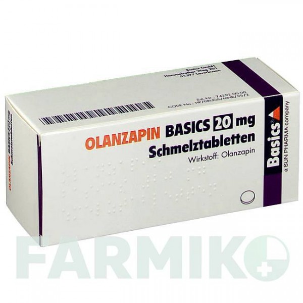 ОЛАНЗАПІН (OLANZAPIN) 20 мг таблетки 35 шт - Оланзапін BASICS