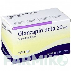 ОЛАНЗАПІН (OLANZAPIN) 20 мг таблетки 70 шт - Оланзапін BETAPHARM