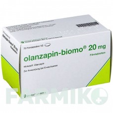 ОЛАНЗАПИН (OLANZAPIN) 20 мг таблетки 70 шт - Оланзапин BIOMO PHARMA