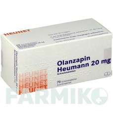 ОЛАНЗАПІН (OLANZAPIN) 20 мг таблетки 70 шт - Оланзапін HEUNET PHARMA