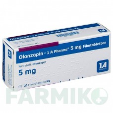 ОЛАНЗАПИН (OLANZAPIN) 5 мг таблетки 35 шт - Оланзапин 1 A PHARMA