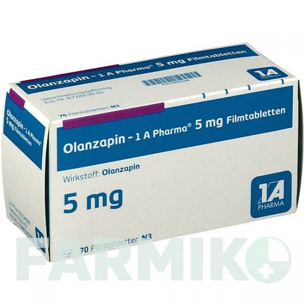 ОЛАНЗАПИН (OLANZAPIN) 5 мг таблетки 70 шт - Оланзапин 1 A PHARMA