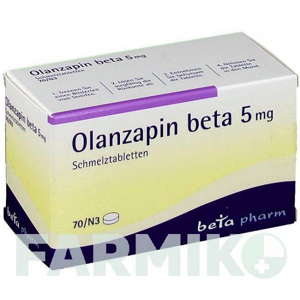 ОЛАНЗАПИН (OLANZAPIN) 5 мг таблетки 70 шт - Оланзапин BETAPHARM