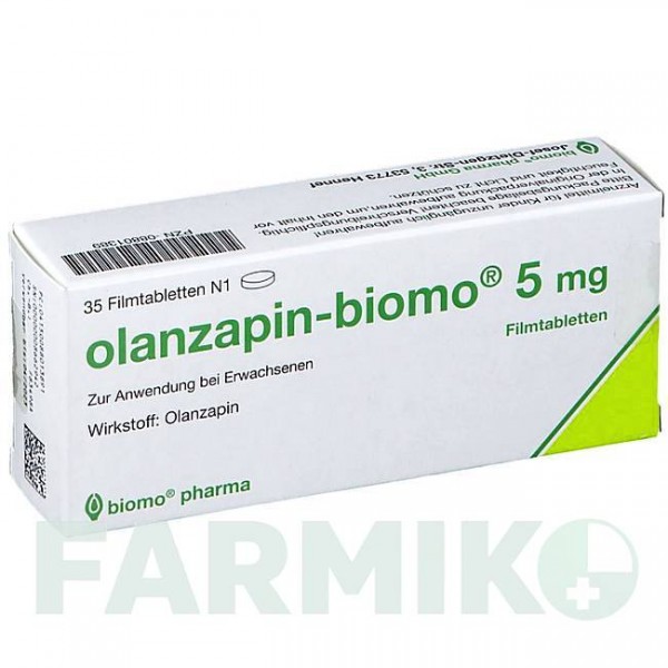 ОЛАНЗАПІН (OLANZAPIN) 5 мг таблетки 35 шт - Оланзапін BIOMO PHARMA