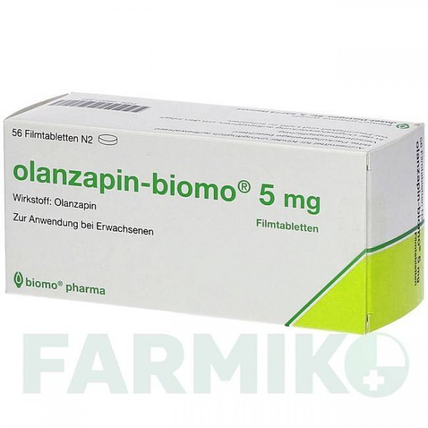 ОЛАНЗАПИН (OLANZAPIN) 5 мг таблетки 56 шт - Оланзапин BIOMO PHARMA