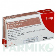 ОЛАНЗАПІН (OLANZAPIN) 5 мг таблетки 28 шт - Оланзапін GLENMARK