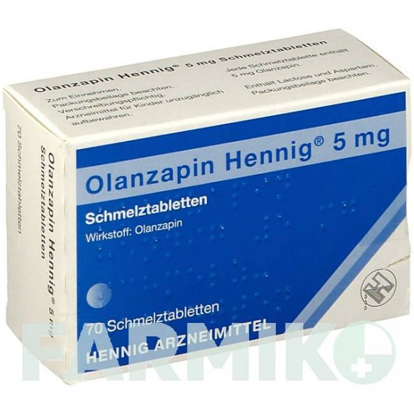 ОЛАНЗАПИН (OLANZAPIN) 5 мг таблетки 35 шт - Оланзапин HENNIG