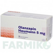ОЛАНЗАПІН (OLANZAPIN) 5 мг таблетки 35 шт - Оланзапін HEUNET PHARMA