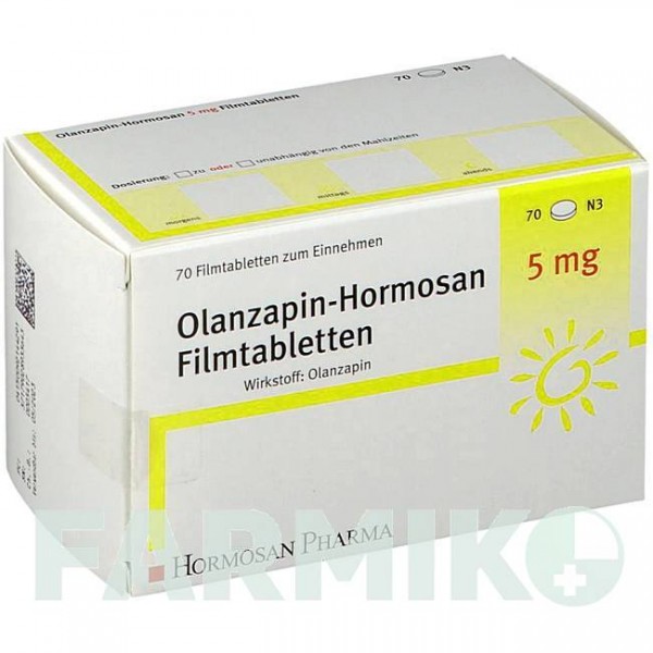 ОЛАНЗАПИН (OLANZAPIN) 5 мг таблетки 35 шт - Оланзапин HORMOSAN PHARMA