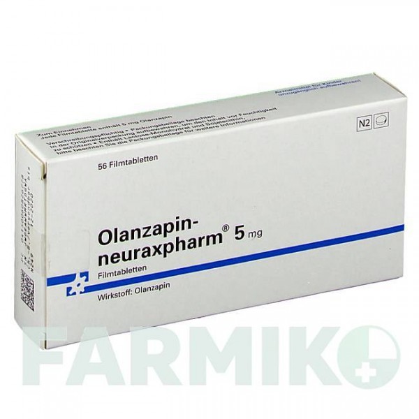 ОЛАНЗАПІН (OLANZAPIN) 5 мг таблетки 56 шт - Оланзапін NEURAXPHARM