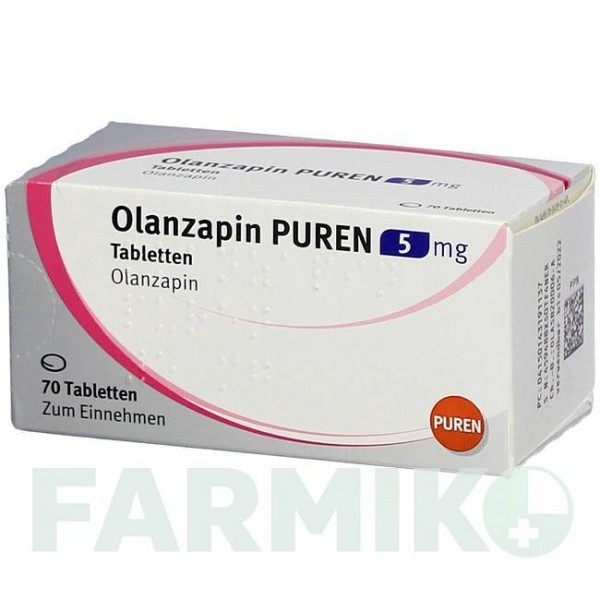 ОЛАНЗАПИН (OLANZAPIN) 5 мг таблетки 70 шт - Оланзапин PUREN PHARMA