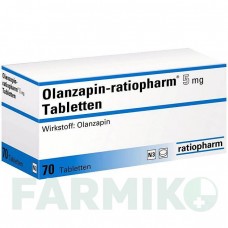 ОЛАНЗАПІН (OLANZAPIN) 5 мг таблетки 70 шт - Оланзапін RATIOPHARM
