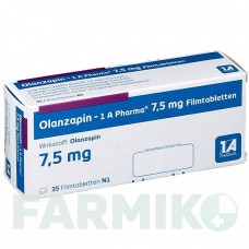 ОЛАНЗАПИН (OLANZAPIN) 7,5 мг таблетки 35 шт - Оланзапин 1 A PHARMA
