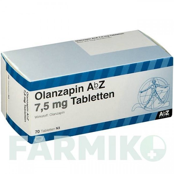 ОЛАНЗАПІН (OLANZAPIN) 7,5 мг таблетки 70 шт - Оланзапін ABZ PHARMA