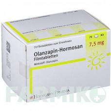 ОЛАНЗАПИН (OLANZAPIN) 7,5 мг таблетки 70 шт - Оланзапин HORMOSAN PHARMA