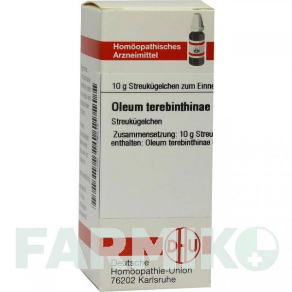 ОЛЕУМ ТЕРЕБИНТИНА (OLEUM TEREBINTHINAE) C 30 глобули 10 г - Гомеопатия DHU