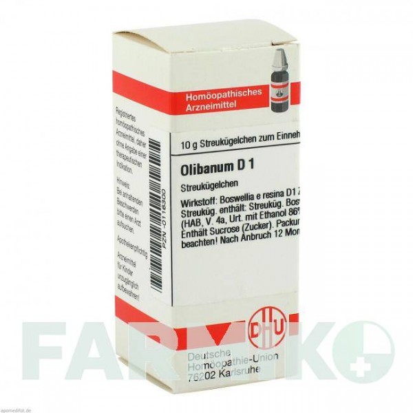 ОЛИБАНУМ (OLIBANUM) D 1 глобули 10 г - Гомеопатия DHU