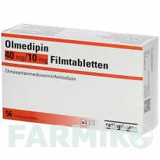ОЛМЕДИПИН (OLMEDIPIN) 40 мг/10 мг таблетки 56 шт - Олмесартан, Амлодипин RATIOPHARM