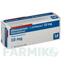 ОЛМЕСАРТАН (OLMESARTAN) 10 мг таблетки 98 шт - Олмесартан 1 A PHARMA