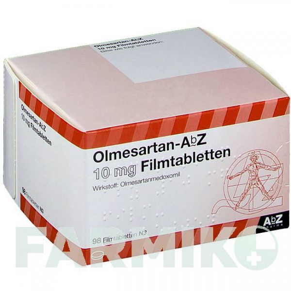 ОЛМЕСАРТАН (OLMESARTAN) 10 мг таблетки 56 шт - Олмесартан ABZ PHARMA