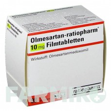ОЛМЕСАРТАН (OLMESARTAN) 10 мг таблетки 98 шт - Олмесартан RATIOPHARM