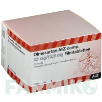 ОЛМЕСАРТАН (OLMESARTAN) 20 мг/12,5 мг таблетки 98 шт - Олмесартан, Гідрохлоротіазид ABZ PHARMA