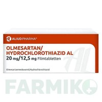 ОЛМЕСАРТАН (OLMESARTAN) 20 мг/12,5 мг таблетки 56 шт - Олмесартан, Гідрохлоротіазид ALIUD PHARMA