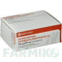 ОЛМЕСАРТАН (OLMESARTAN) 20 мг/25 мг таблетки 98 шт - Олмесартан, Гидрохлоротиазид ALIUD PHARMA