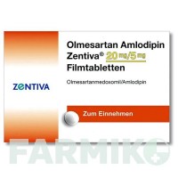 ОЛМЕСАРТАН (OLMESARTAN) 20 мг/5 мг таблетки 56 шт - Олмесартан, Амлодипин ZENTIVA