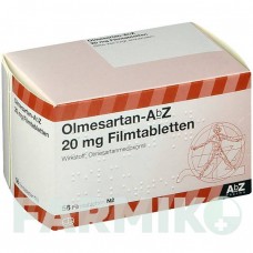 ОЛМЕСАРТАН (OLMESARTAN) 20 мг таблетки 56 шт - Олмесартан ABZ PHARMA