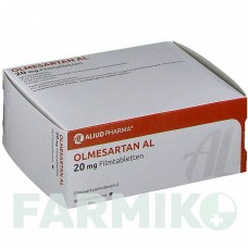 ОЛМЕСАРТАН (OLMESARTAN) 20 мг таблетки 98 шт - Олмесартан ALIUD PHARMA