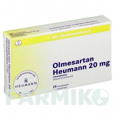 ОЛМЕСАРТАН (OLMESARTAN) 20 мг таблетки 98 шт - Олмесартан HEUMANN PHARMA