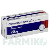 ОЛМЕСАРТАН (OLMESARTAN) 20 мг таблетки 98 шт - Олмесартан HEXAL